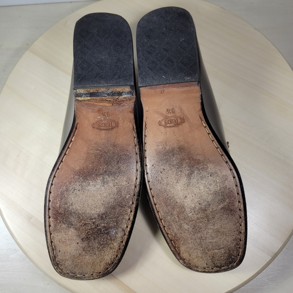 Tod’s Pewter Patent Leather Loafer Slip On Men’s Size 9.5 - Picture 7 of 14